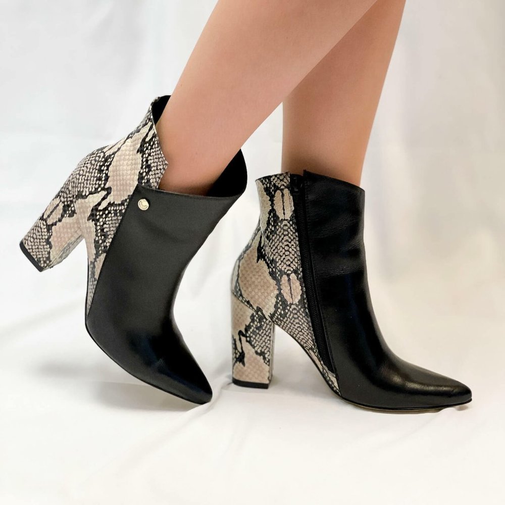 Snake Print Bootie